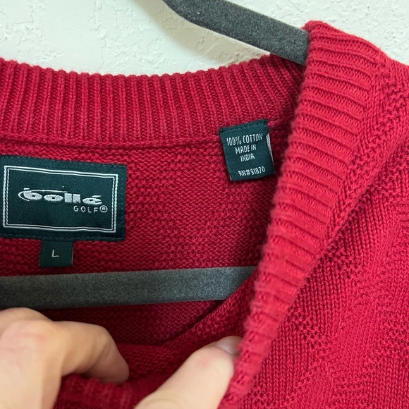 Bolle Golf Sweater Diamond knit Sweater embroidered golf sweater - Picture 4 of 10